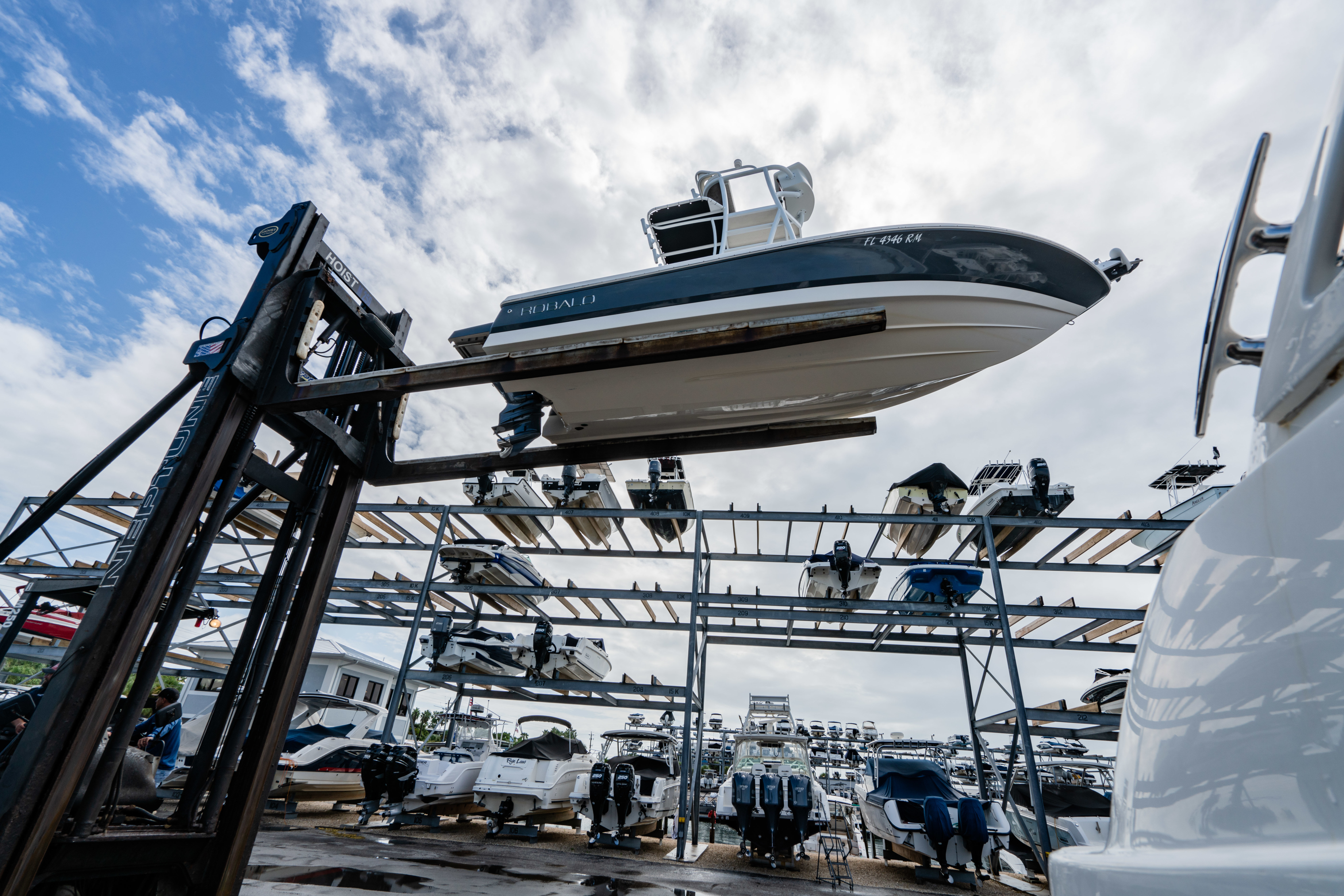 Dry storage dock in the Sarasota area for storing owners’ vessels